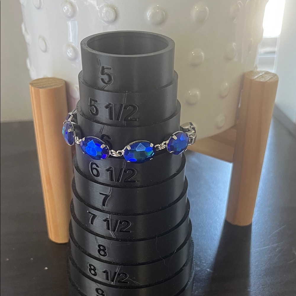 Kirk’s Folly Blue Crystal Link Bracelet